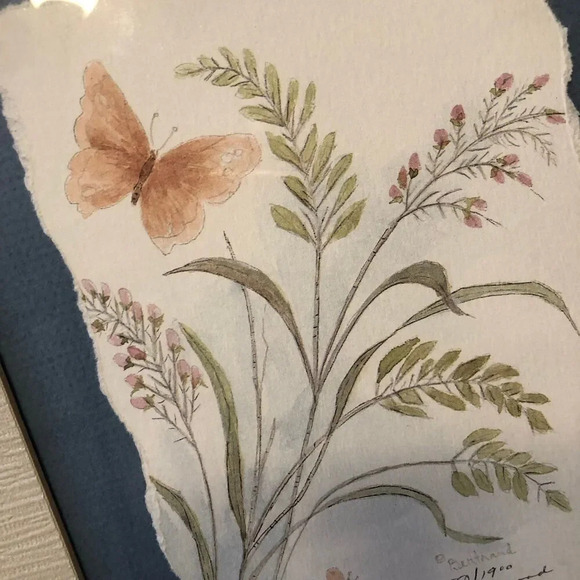 Professionally Framed Mary Vincent Bertrand Signed Print Cottage Core - Picture 4 of 10